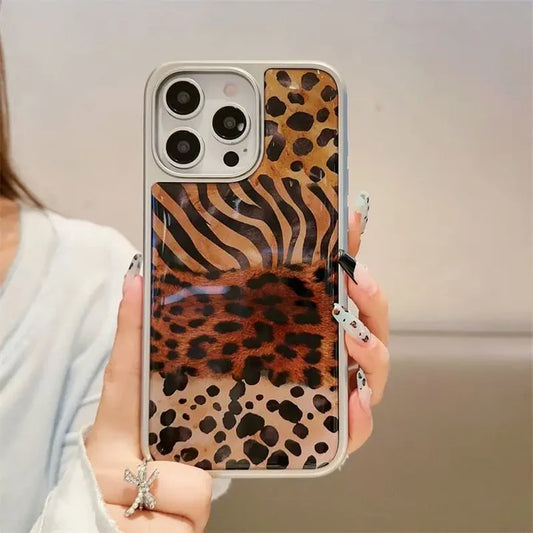 Cheetah Silver Plated Case (High Quality)