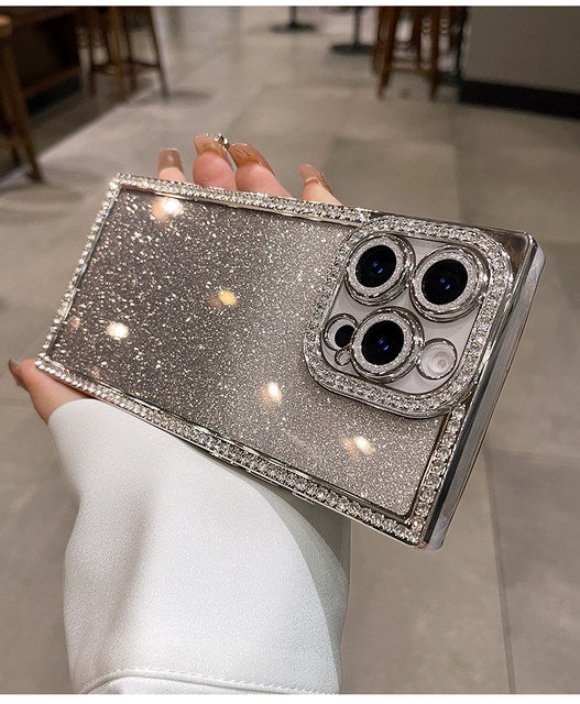 Square Glitter Stones Case (NEW)