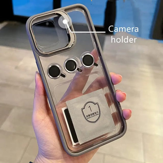 Bracket Stand Case With Camera Protection Lens