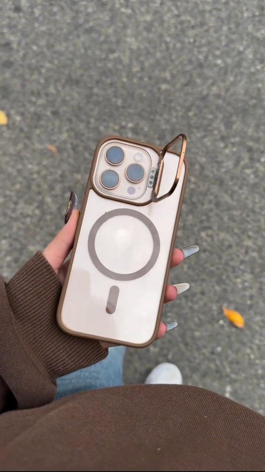 Magsafe Bracket Stand Case With Camera Protection Lens