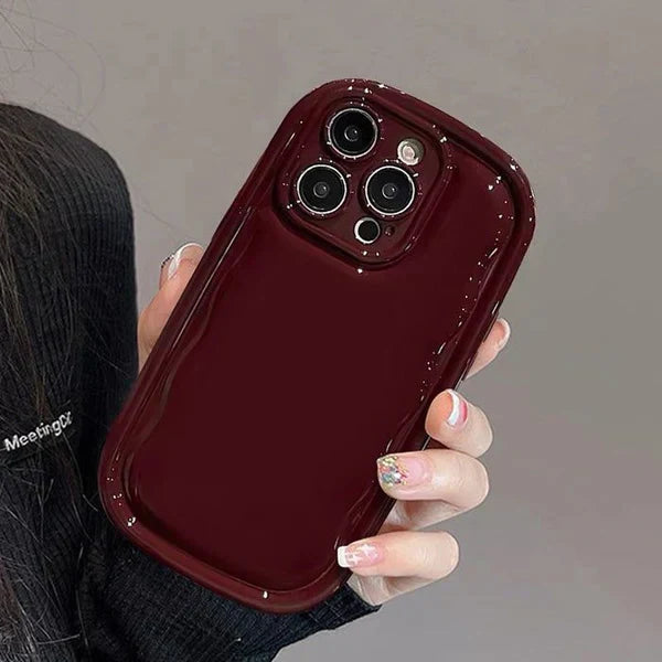 New Puff Burgundy iPhone Case