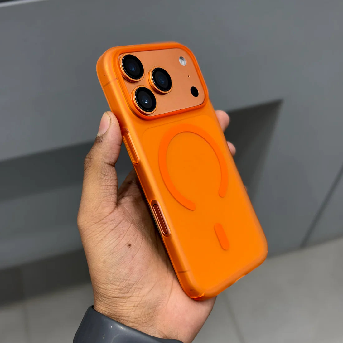 Orange Magsafe Ultra Thin Paper Back Case  (NEW)
