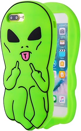 3D Green Alien Case