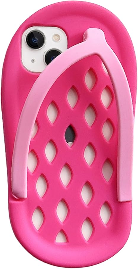 3D Pink Slippers Case