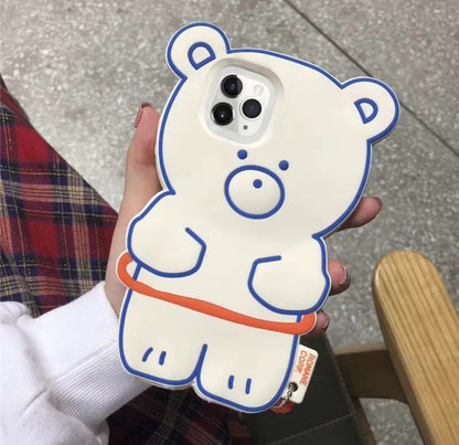 Teddy Bear Case With Keychain