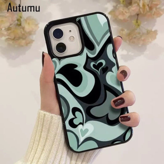 2D Green Heart  Customized Case