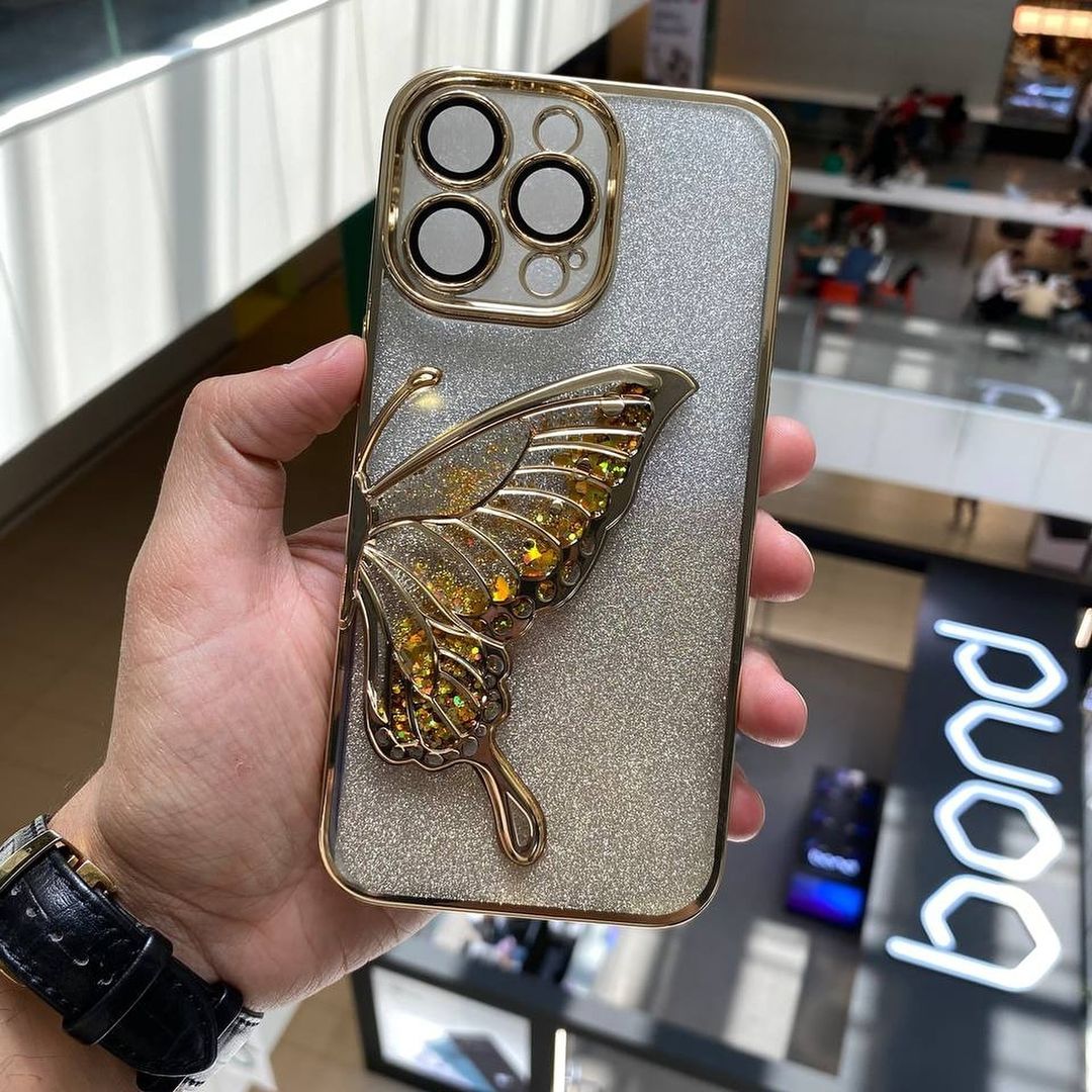 Shimmery Butterfly Glitter Case (Available in 6 colors)