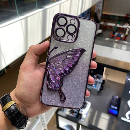 Shimmery Butterfly Glitter Case (Available in 6 colors)