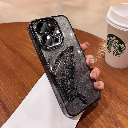 Shimmery Butterfly Glitter Case (Available in 6 colors)