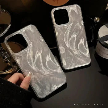 Silver Pattern TPU Case