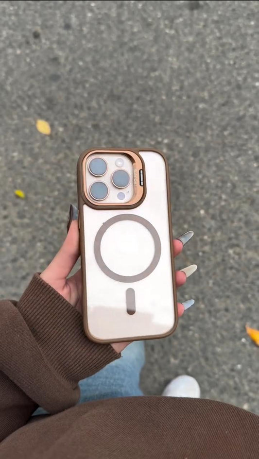 Magsafe Bracket Stand Case With Camera Protection Lens