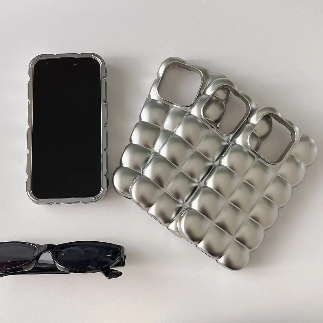 Silver Matte Cube Case