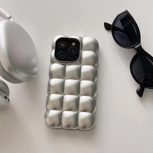 Silver Matte Cube Case