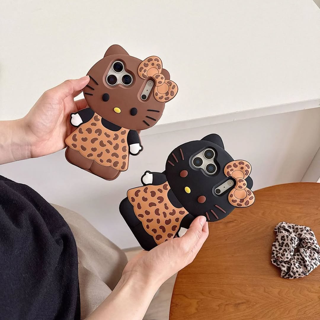 Cute 3D Kitty Bow Case (New)