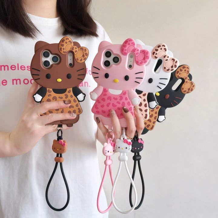 Cute 3D Kitty Bow Case (New)