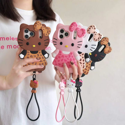 Cute 3D Kitty Bow Case (New)