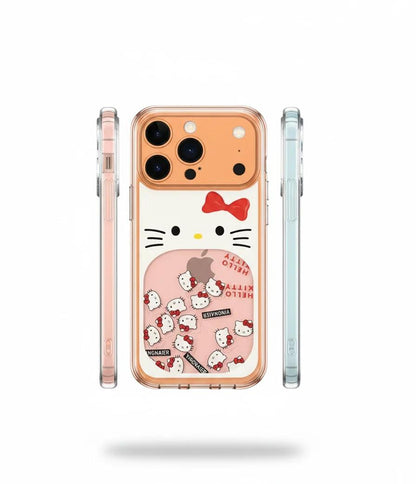 Hello Kitty Glitter Waterfall Transparent Case (NEW)
