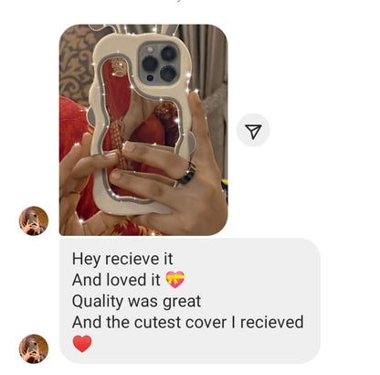 3D Silicone Rabbit Ear Mirror Case