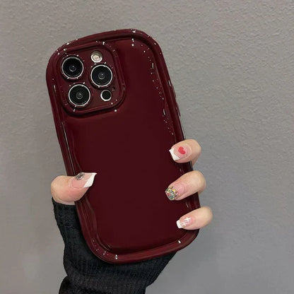 New Puff Burgundy iPhone Case