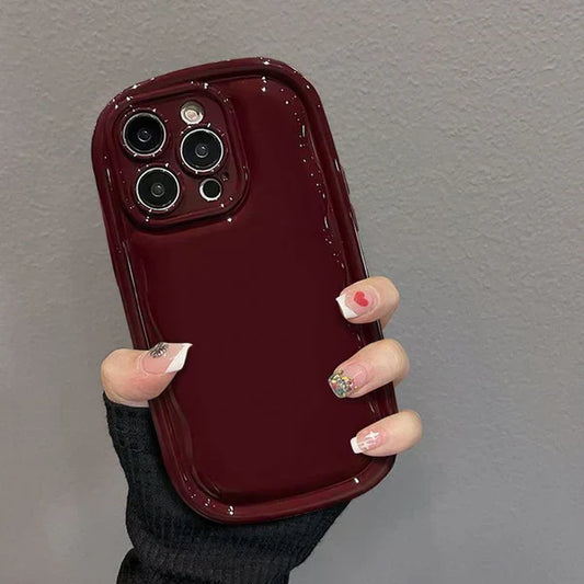 New Puff Burgundy iPhone Case