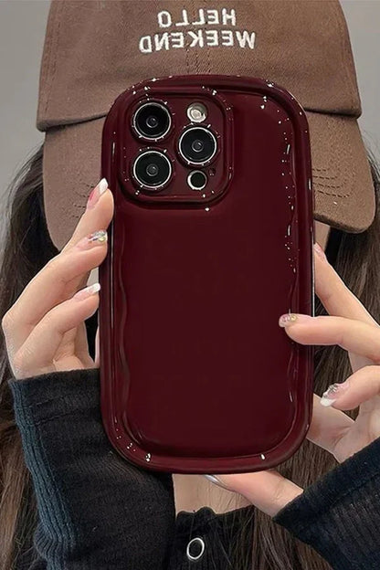 New Puff Burgundy iPhone Case