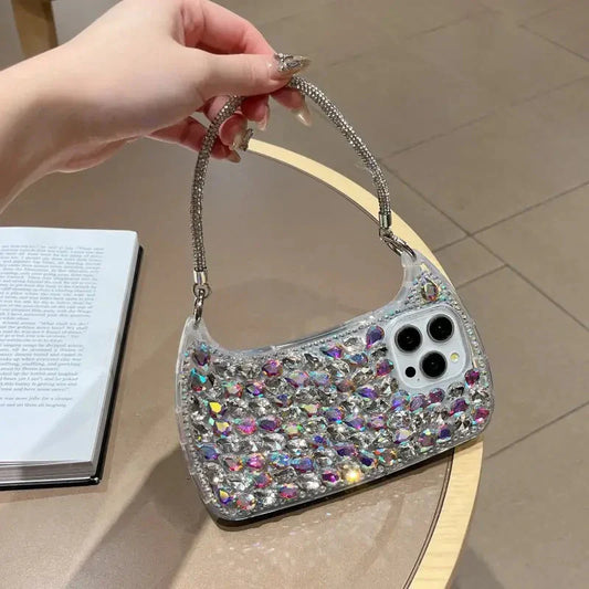 Luxury Crystal Rhinestone Handbag Case (NEW)
